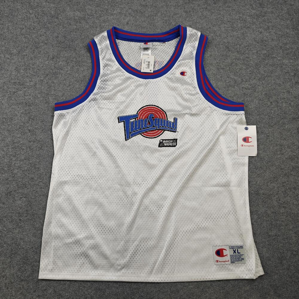 Champion Tank Mens XL White Space Jam 30th Anniversary Bugs Bunny Basketball